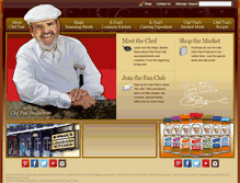 Tablet Screenshot of chefpaul.com